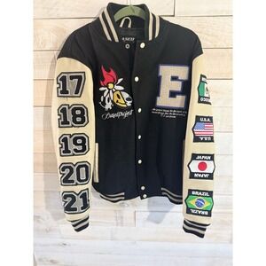 Erased Project World Wide Syndicate 5 Year Anniversary Letterman Jacket Size Med
